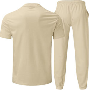 Custom Men's <b>short</b> <b>sleeve</b> Tracksuits Men's Sets Outfits Stripe Suit Casual Color Set Men's 2 Pcs <b>Sweatshirts</b> Set - Product Image 4