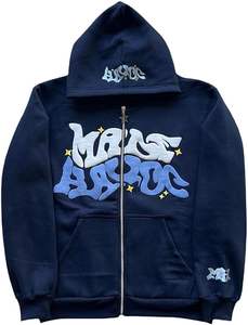 Sweat-shirt à capuche unisexe en molleton français avec impression 3D en relief, logo personnalisé, 100% polyester, impression sur sweat-shirt, pull-over pour hommes - Product Image 6