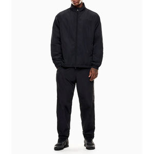 Quantité en vrac hommes hiver solide Nylon garniture Jogging costume Sportswear deux pièces ensemble pour l'entraînement et tenue décontractée quotidienne - Product Image 1