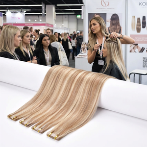 Extensões de Cabelo Humano Virgem Russo de Luxo da Greathairgroup com Ponta Plana de Queratina 22 polegadas # 18/22 Cores Invisíveis Balayage - Product Image 4