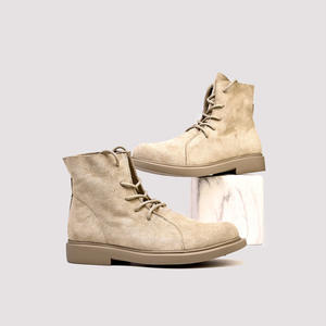 Chaussures de travail en cuir de vache durable avec doublure anti-odeur et absorption des chocs, chaussures décontractées pour hommes, chaussures de tous les jours - Product Image 2