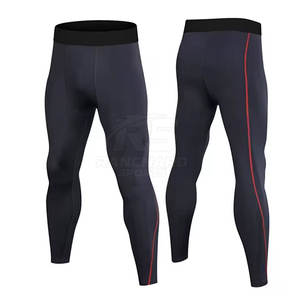 Pantalons de compression de sport à séchage rapide pour hommes, leggings d'entraînement de gym, pantalons de compression à haute élasticité pour hommes, leggings de fitness pour l'entraînement - Product Image 3