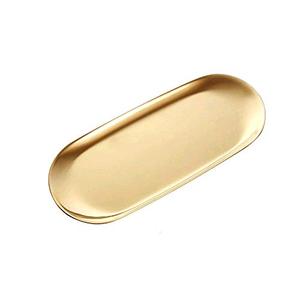 Oval Shape Food Serving Trays Custom Finishing Factory Wholesale Bulk Supplies Metal Trays for Hotel Popular Designs - Product Image 1