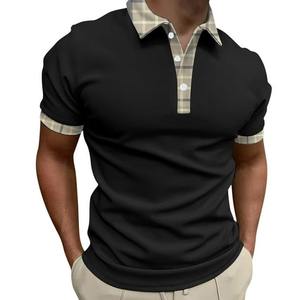 Polo de contraste de alta calidad para hombre y mujer, Polo transpirable antiarrugas de manga corta con botones, camiseta de talla grande - Product Image 4