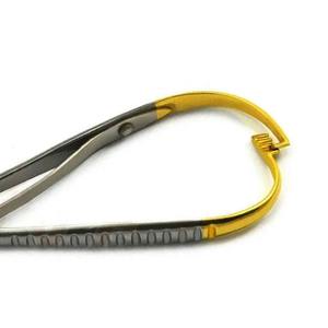 Portaagujas Mathieu de acero inoxidable para ortodoncia con cerradura, portaagujas dental en stock Portaagujas Mathieu TC de laboratorio médico - Product Image 5