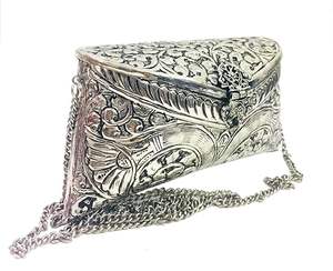 Handmade Brass Clutch <b>Bag</b> With Embossed Design For Party And Wedding Premium Brass Metal Clutch Purse For Women Evening <b>bag</b> - Product Image 4