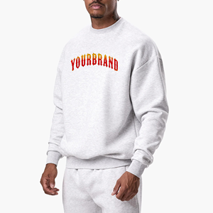 Sudadera de gran tamaño para hombre de alta calidad, jersey de cuello redondo de Color único, artículo más vendido de secado rápido, sudadera para hombre - Product Image 1