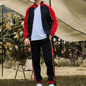 Mens 2 Piece Outfit Plain Tracksuit <b>Set</b> Zip Up Hoodies Sweatshirt <b>Lounge</b> Pants with Pockets Casual Loose Sweatsuit Casual - Product Image 4