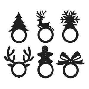 Anneaux de serviette en bois brun faits à la main, accessoires de table à manger, anneau à mouchoirs, bois naturel poli, décoration de table pour les dîners et les fêtes - Product Image 6