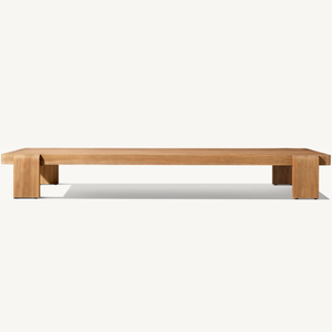 Table rectangulaire en vente chaude avec un design moderne pour une utilisation en extérieur, fabriquée en bois de teck anti-pourriture et durable - Product Image 6