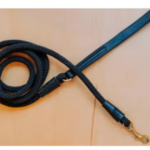 Black Leather Strong Premium <b>Dog</b> <b>Leash</b> - Product Image 1