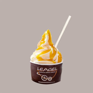 400 Pcs 14 cm Beige Bio Cuillère Yaourt Granita Dessert Outils dans PLA Cuba Style - Product Image 6