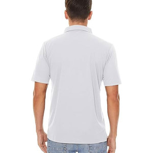 Camisas de Manga Corta para Hombre, Tejido Sólido Antiarrugas, Corte Regular, 100% Algodón, Camisetas Polo - Product Image 2