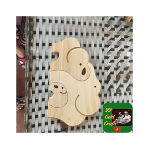 Vente en gros de figurines d'animaux en bois faites à la main pour enfants jouets décoration créative animaux en bois naturel collection de cadeaux - Product Image 6