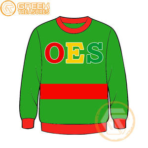 Orden personalizada de la estrella del Este Sudadera bordada de lana de algodón Suéter de alta calidad Ropa griega OES Sudaderas - Product Image 2