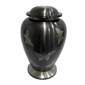 Urne funéraire classique de style américain en bronze, avec bande florale en laiton, taille adulte, résistante à la rouille et aux rayures, finition artisanale, facile à nettoyer - Product Image 4
