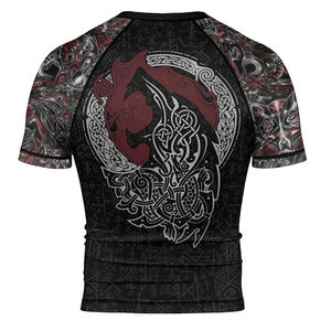 Camiseta de Protección Solar Personalizada con Estampado por Sublimación, Camiseta de Protección Solar para MMA BJJ, Camiseta de Manga Corta para Hombre - Product Image 2
