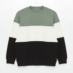 Sweat-shirt à manches longues en coton tricoté pour homme, coupe classique, 220g, écologique, automne-hiver - Product Image 1