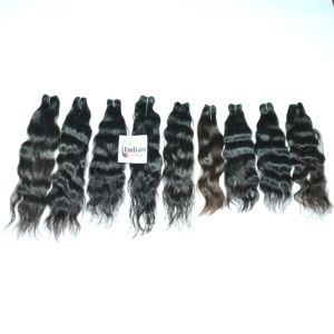 ผมแท้ธรรมชาติจากอินเดียแบบเวอร์จิ้น  จัดเรียงเกล็ดผม  ขายส่งแบบมัด  ลอนธรรมชาติ  ทอแบบดับเบิ้ลเวฟท์ด้วยเครื่องจักร  ไม่ผ่านการแปรรูป  ไม่มีการต่อผม - Product Image 6