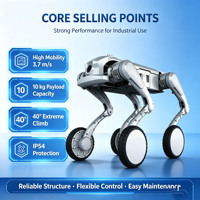 Robot chien quadrupède bionique intelligent à intelligence artificielle pour l'inspection industrielle, la patrouille de sécurité, la surveillance environnementale et le sauvetage d'urgence