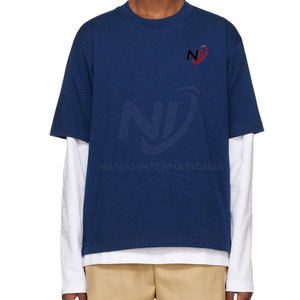 เสื้อเชิ้ตสองชั้นสำหรับผู้ชายบริการ OEM พิมพ์โลโก้ของคุณแบบกำหนดเอง100% วัสดุผ้าฝ้าย - Product Image 1