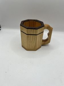 Taza de madera ENCANTADORA Diseño moderno de calidad premium Perfecto para té Café Vino y cerveza de Falak World Export - Product Image 5