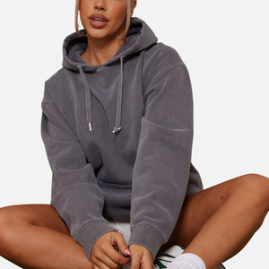 เสื้อฮู้ดดี้เปล่าสำหรับฤดูหนาวขายส่งจากสหรัฐอเมริกา |   เสื้อฮู้ดดี้ยูนิเซ็กซ์ ผ้าฝ้าย 100% บุขนด้านใน สไตล์ไฮสตรีท |   โลโก้ด้านหน้าแบบกำหนดเอง OEM จำนวนมาก - Product Image 4