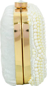 Sac à main rectangulaire de luxe unisexe personnalisé OEM ODM, sac à main en perles, pochette de soirée faite à la main, sac de mariée, soirées de mariage, tendance - Product Image 3