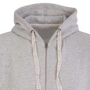Ventes en gros de sweats à capuche thermiques pour hommes, nouveaux et élégants, avec fermeture éclair intégrale et logo sur la capuche, pour l'hiver, en coton mélangé de base - Product Image 3