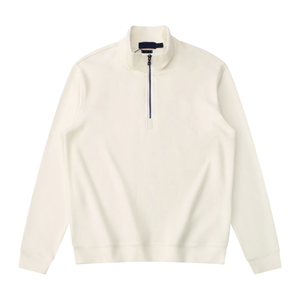 เสื้อสเวตเชิ้ตแขนยาวแบบมีซิปครึ่งตัว วิลล์ สปอร์ต ผ้าฟลีซคอตตอน 100%  รับสกรีนโลโก้  เสื้อถักแบบเรียบ ดีไซน์เนอร์ สำหรับผู้ชาย - Product Image 5