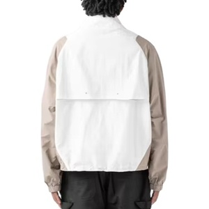 Coupe-vent imperméable vierge à logo personnalisé veste coupe-vent d'extérieur grande taille vestes décontractées pour hommes - Product Image 5