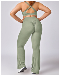 Ensemble de vêtements de sport pour femmes, avec logo personnalisé, taille plus, écologique et durable, soutien-gorge de sport, veste, shorts, leggings, vêtements de yoga - Product Image 5