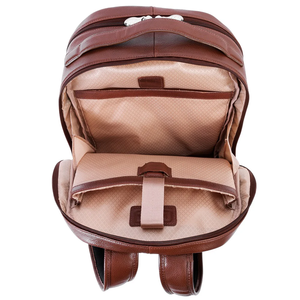 Customized Brown Vintage Distressed Genuine <b>Leather</b> <b>Laptop</b> <b>Backpack</b> Waterproof Breathable Design 20-35L Capacity Zipper Closure - Product Image 5