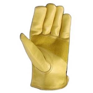 Top Grade Cowhide Grain Leather <b>Driver</b> Working <b>Gloves</b> Reflective Safety Clothing Abrasion Heat Resistant Heavy Duty Hand - Product Image 4