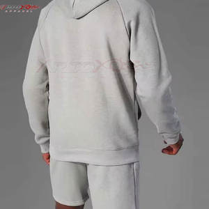 ชุดเสื้อมีฮู้ดและกางเกงขาสั้นสำหรับผู้ชายชุดเสื้อมีฮู้ดและกางเกงขาสั้นสำหรับเคลื่อนไหวประจำวันดีไซน์เรียบง่ายและปรับได้ - Product Image 6