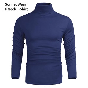 Pull-over décontracté pour homme, coupe slim, léger, séchage rapide, en spandex/coton - Product Image 3