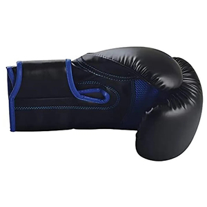 Gants de boxe jumeaux professionnels personnalisés en gros Nouveaux équipements de combat avec poignées extensibles Gants en cuir du Pakistan - Product Image 6