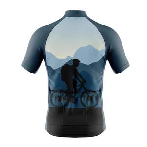 Maillot de Ciclismo de Manga Corta Estampado para Hombre, para Bicicleta de Carretera o Montaña, Transpirable, de Nailon, Ropa Deportiva - Product Image 2