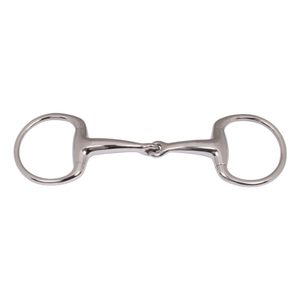 Bocado de Caballo de Acero Inoxidable de Alta Calidad, Tipo Eggbutt, de Una Sola Articulación, Boca Ancha, Accesorios de Equitación - Product Image 1