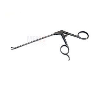 Pinza de agarre manual de acero inoxidable tipo cocodrilo para artroscopia, con punta de gancho para articulaciones pequeñas, reutilizable para uso médico - Product Image 1