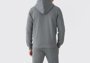 ชุดวอร์ม2ชิ้นกางเกงมีฮู้ดสำหรับผู้ชายชุดวอร์มผ้าคอตตอน100% สำหรับวิ่งขายตามท้องถนน - Product Image 4