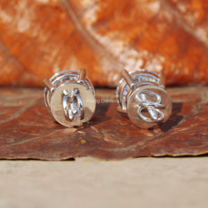 2,5 Ct para cada pendiente de tuerca de diamante cultivado en laboratorio de corte redondo/pendiente de diamante CVD/regalo de aniversario para ella - Product Image 5