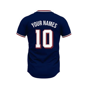 Camiseta Deportiva Personalizada de Manga Corta con Cuello Alto, Unisex, de Spandex/Poliéster, Transpirable, de Secado Rápido, para Fútbol Americano - Product Image 4