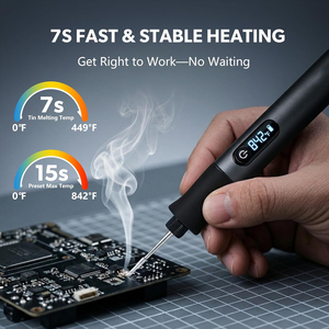 Soldador Inalámbrico Tipo-C de 12W y con Cable de 16W, Doble Modo, Portátil - Product Image 1
