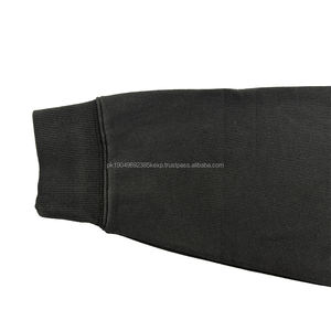 Sweat à capuche zippé sur mesure de luxe, poids lourd, grande taille, avec appliques brodées, couture, lavage à l'acide - Product Image 3