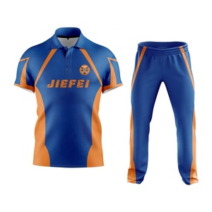 เครื่องแบบทีมคริกเก็ตเสื้อแขนสั้นชุดฝึกซ้อมคริกเก็ตโพลีเอสเตอร์100% - Product Image 1