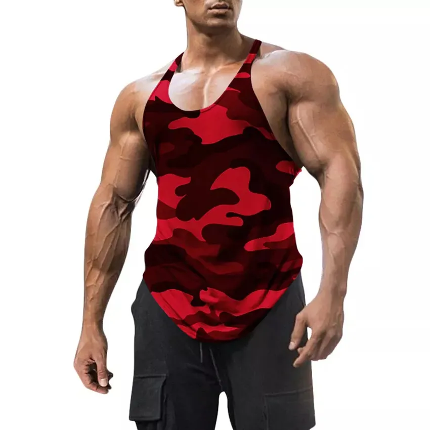 High quality custom made reasonable price men gym stringer vests Free Shipping wholesale custom design or blank sleeveless
