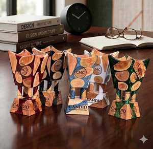 Mubkhar Bois Résine Bakhoor Brûleur Bukhoor Bois Pour Cadeau de Mariage Brûleur d'encens électrique Bakhoor Par Candid Manufacturing - Product Image 1