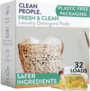Lessives en dosettes The Clean People - Anti-taches - Parfum frais - Paquet de 32 - Product Image 6