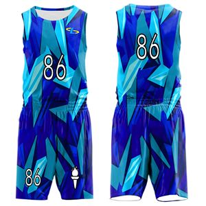 Tenues de basket-ball professionnelles, ensembles de tenues de basket-ball personnalisées en sublimation intégrale pour la vente en gros - Product Image 5